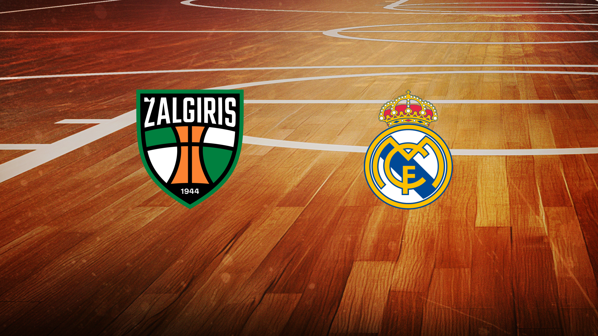 Logos von Zalgiris Kaunas und Real Madrid.